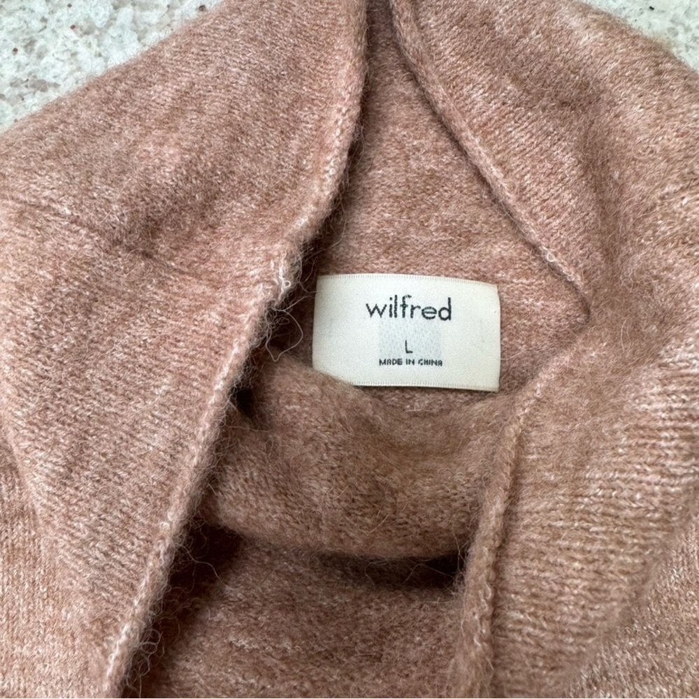 Aritzia Wilfred Lorin Sweater Light Brown L - Picture 4 of 5